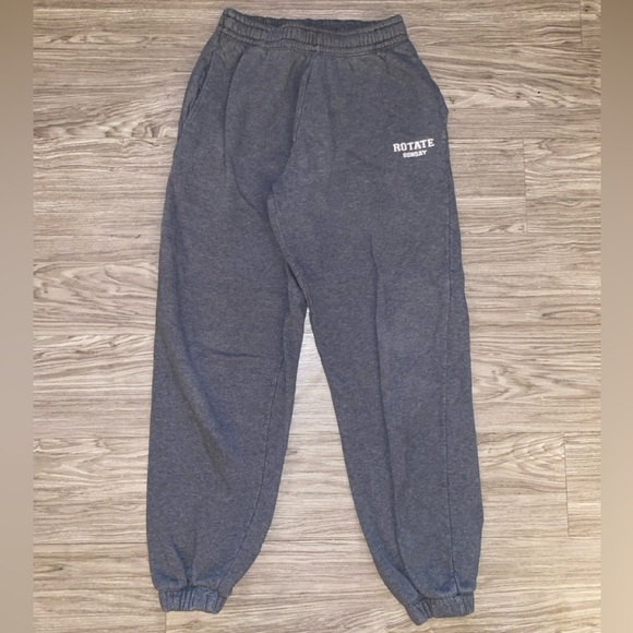 Rotate Sunday Birgerchirstensen Women's Black & Grey Comfort Sweat Pants XS - Picture 8 of 14